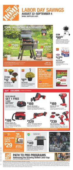 Weekly ad Home Depot 08/08/2024 - 08/15/2024