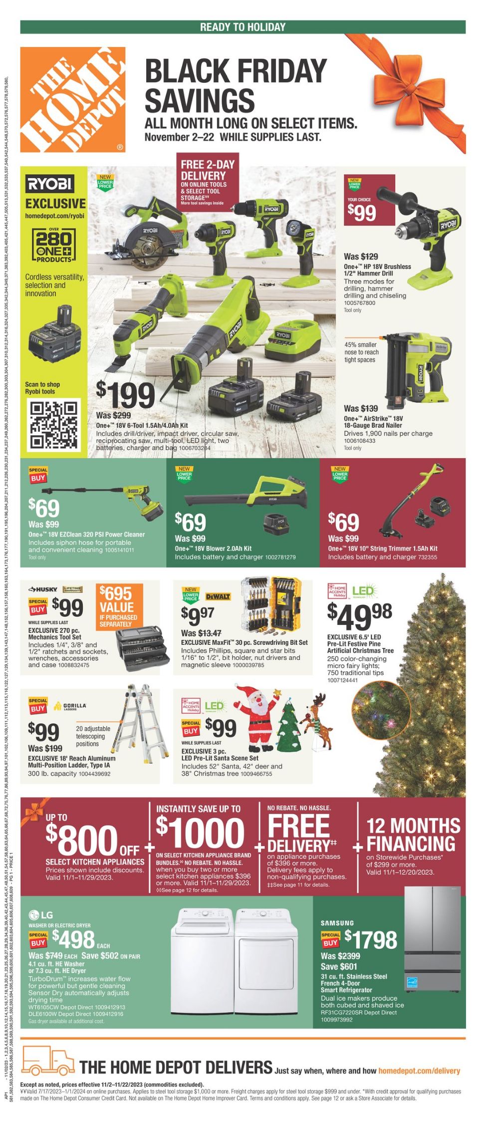 Weekly ad Home Depot 11/02/2023 - 11/22/2023