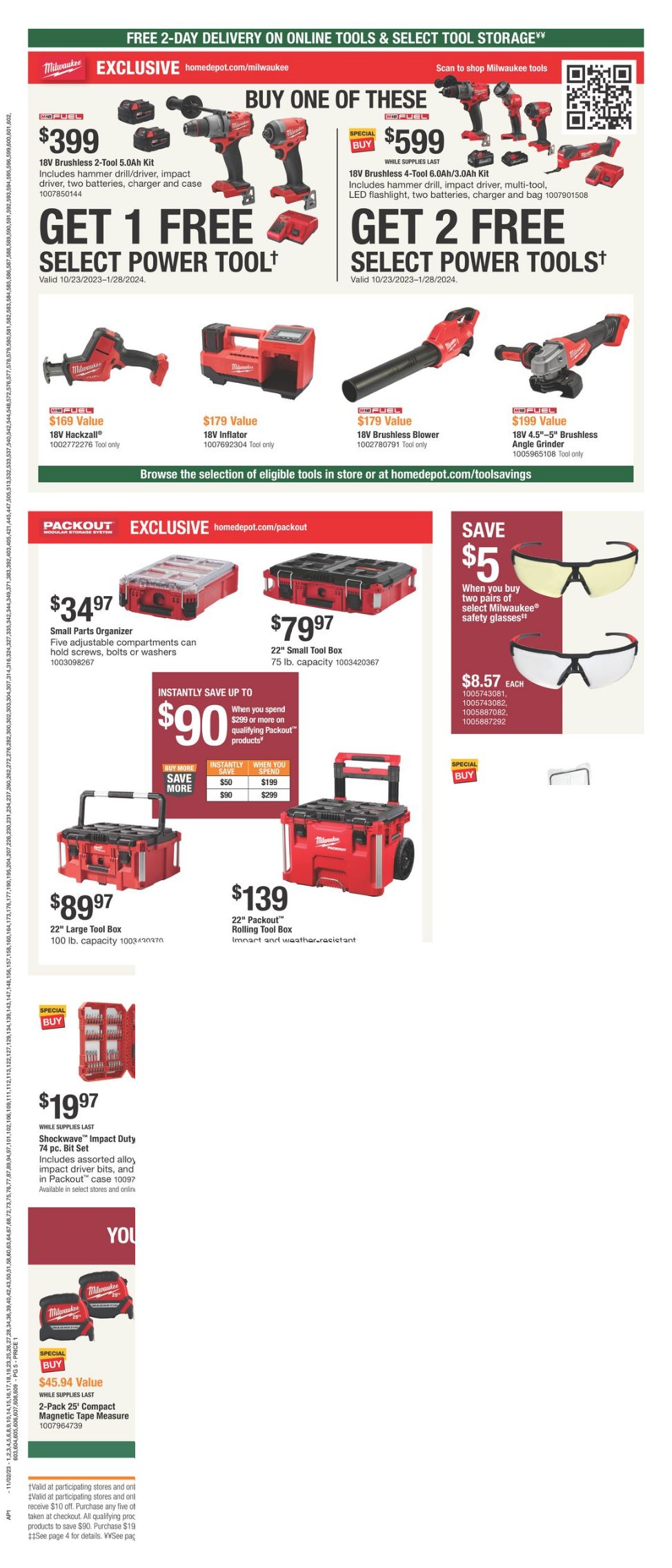 Weekly ad Home Depot 11/02/2023 - 11/22/2023