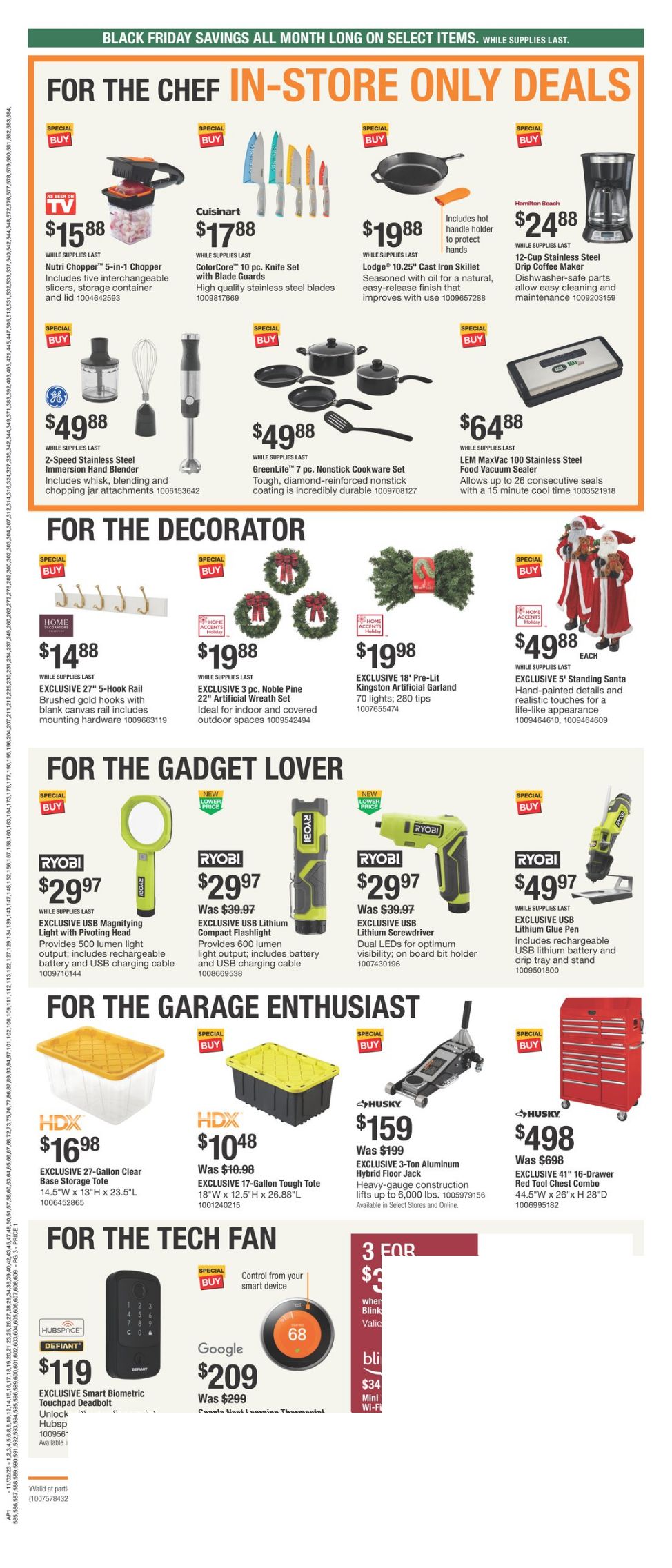 Weekly ad Home Depot 11/02/2023 - 11/22/2023