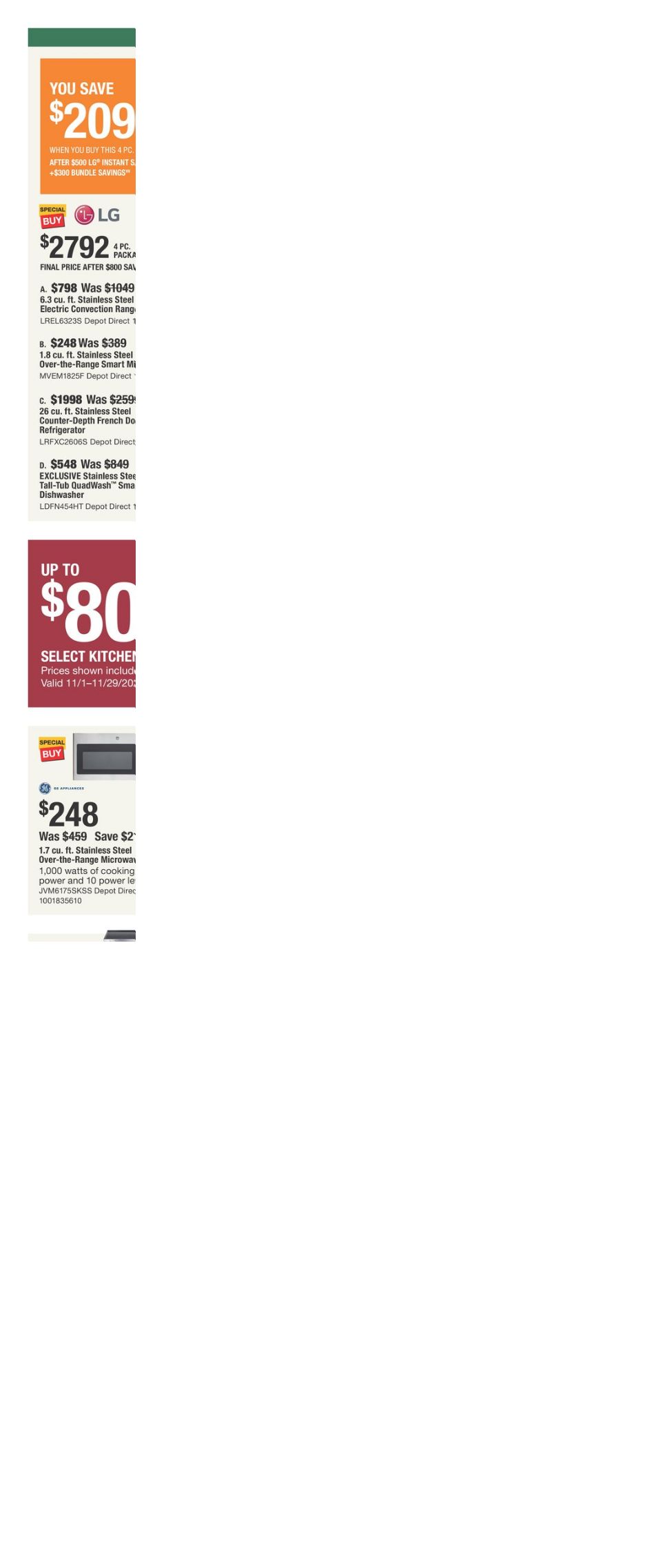 Weekly ad Home Depot 11/02/2023 - 11/22/2023