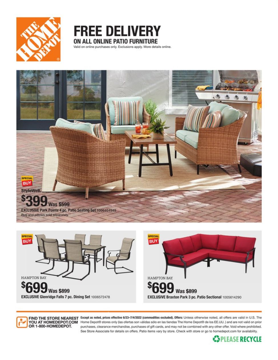 Weekly ad Home Depot 06/23/2022 - 07/04/2022
