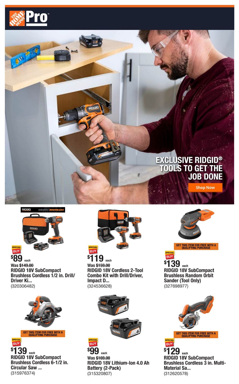 Weekly ad Home Depot 11/25/2024 - 12/02/2024