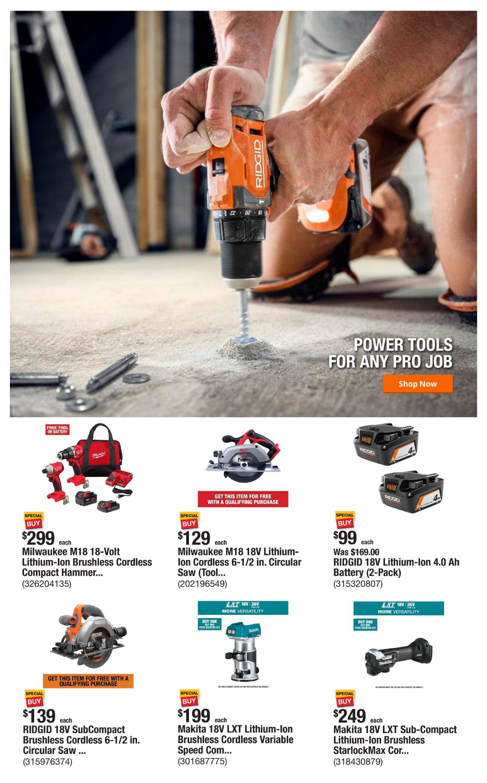 Weekly ad Home Depot 12/09/2024 - 12/16/2024