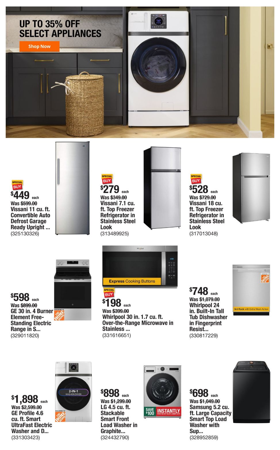 Weekly ad Home Depot 12/16/2024 - 12/23/2024