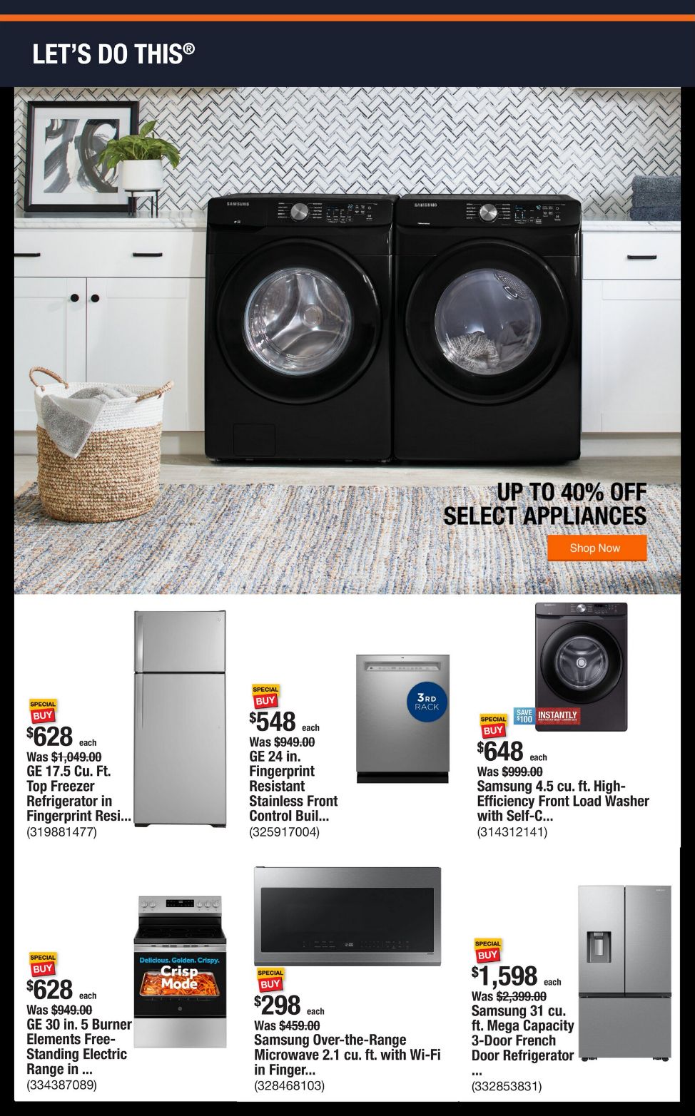 Weekly ad Home Depot 06/30/2025 - 07/07/2025