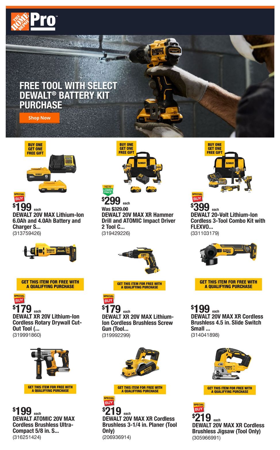 Weekly ad Home Depot 11/11/2024 - 11/18/2024