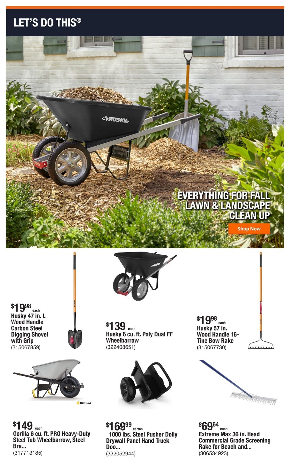 Weekly ad Home Depot 10/28/2024 - 11/04/2024