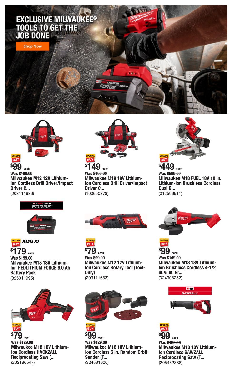 Weekly ad Home Depot 11/18/2024 - 11/25/2024