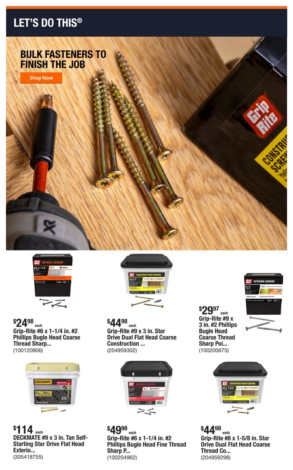 Weekly ad Home Depot 11/18/2024 - 11/25/2024