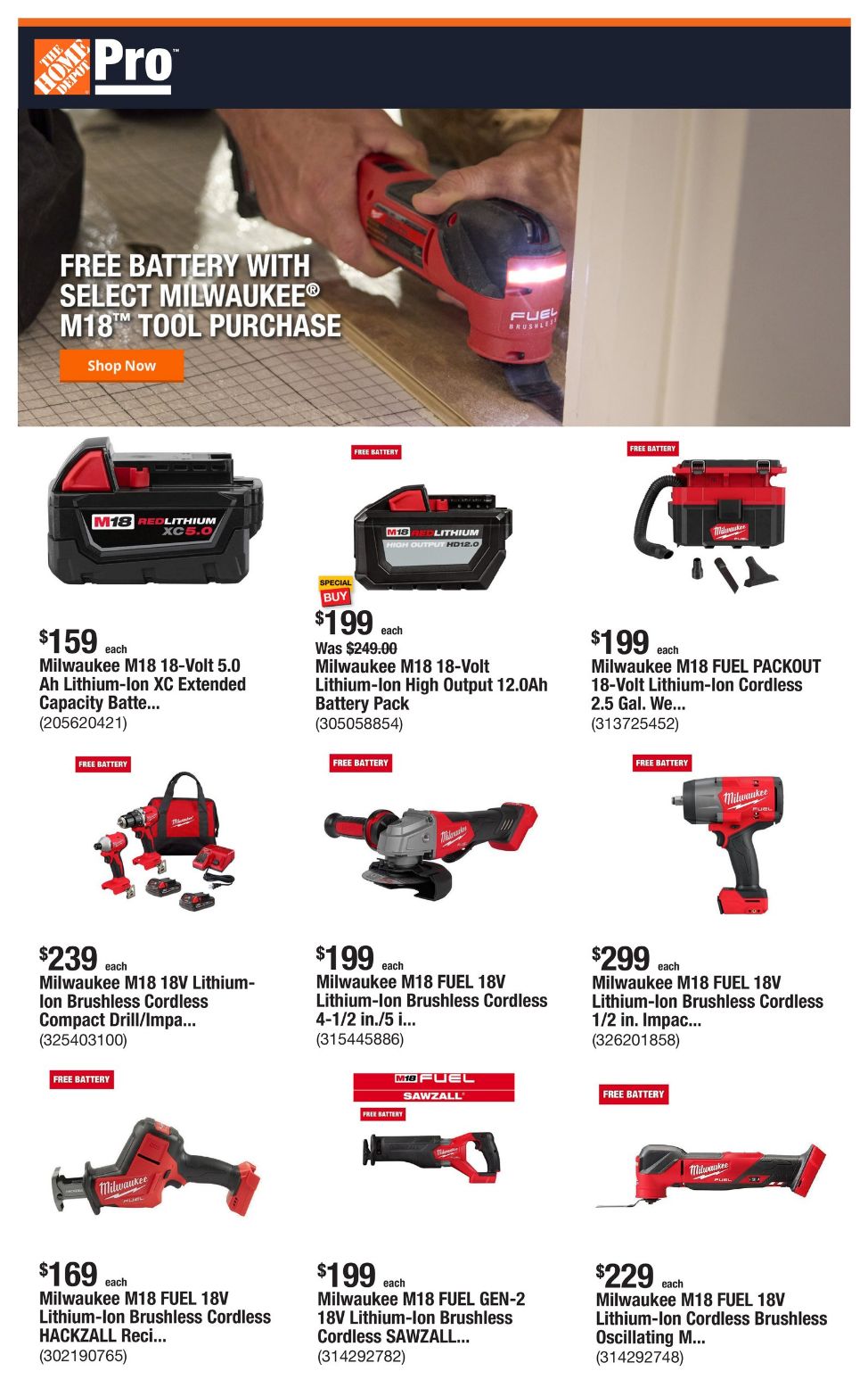 Weekly ad Home Depot 08/26/2024 - 09/02/2024