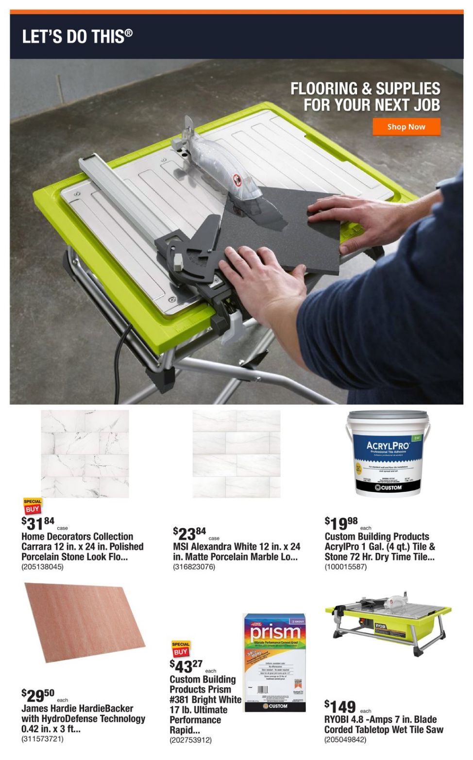 Weekly ad Home Depot 04/01/2024 - 04/09/2024