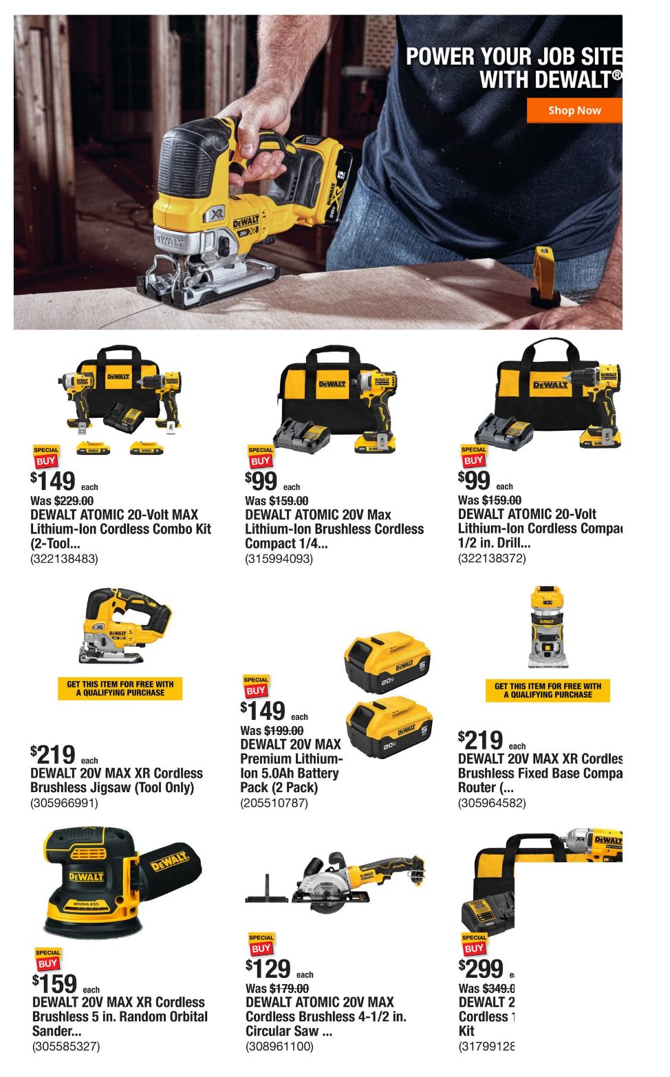 Weekly ad Home Depot 01/13/2025 - 01/20/2025