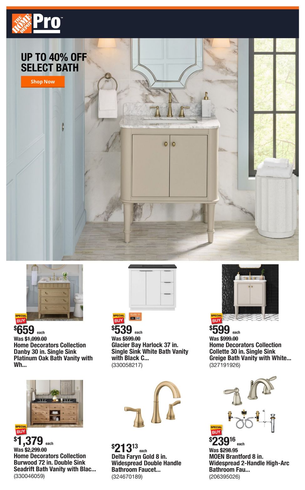 Weekly ad Home Depot 01/06/2025 - 01/13/2025