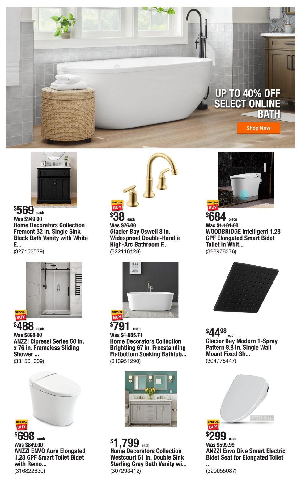 Weekly ad Home Depot 10/21/2024 - 10/28/2024