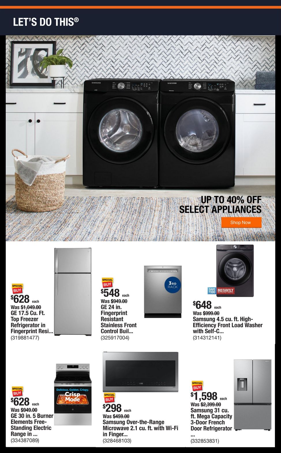 Weekly ad Home Depot 06/30/2025 - 07/07/2025