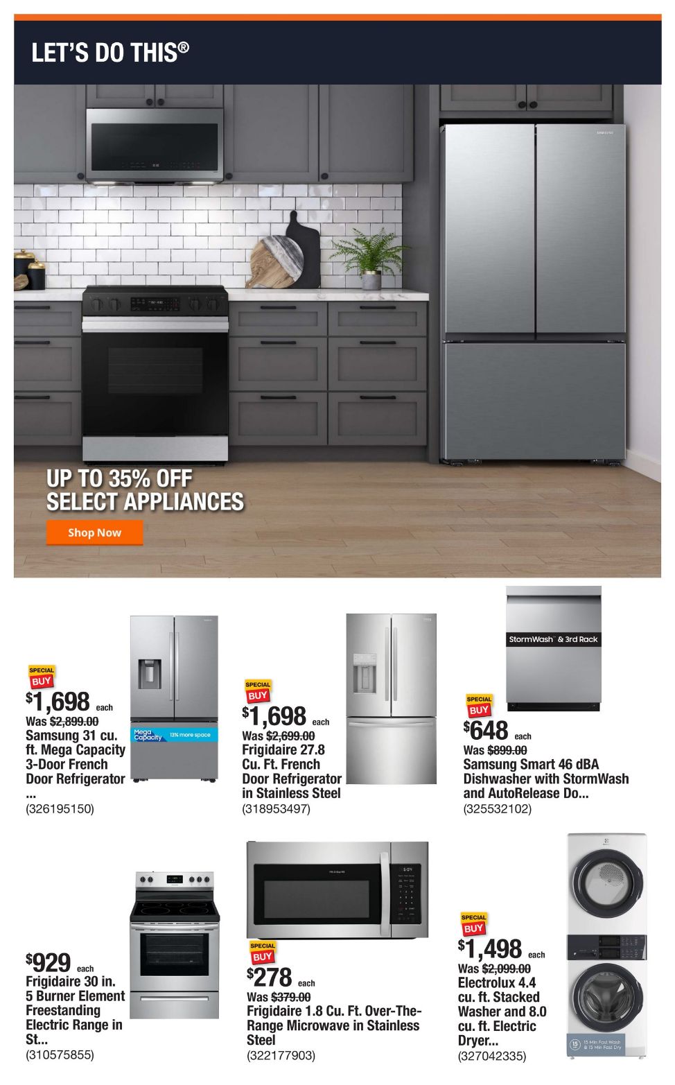 Weekly ad Home Depot 01/20/2025 - 01/27/2025