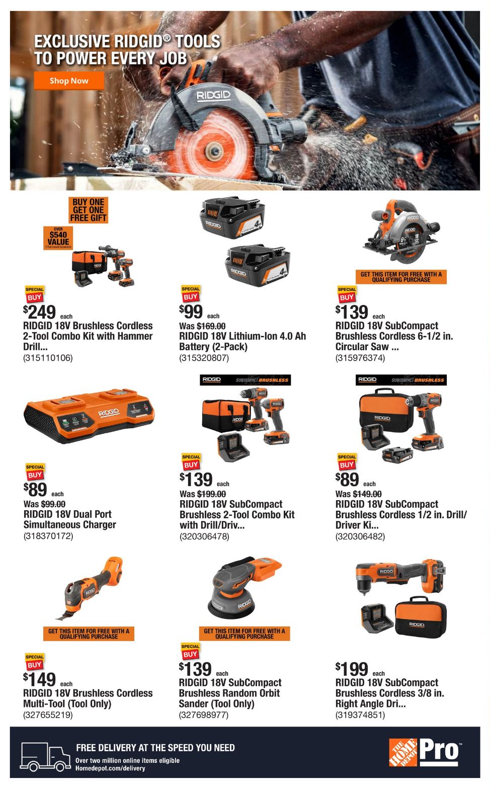 Weekly ad Home Depot 01/20/2025 - 01/27/2025