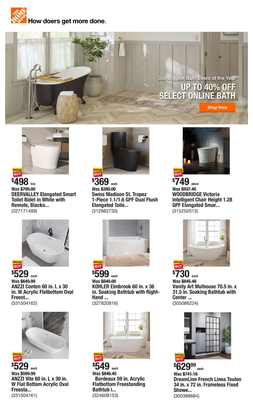 Home Depot Promotional weekly ads