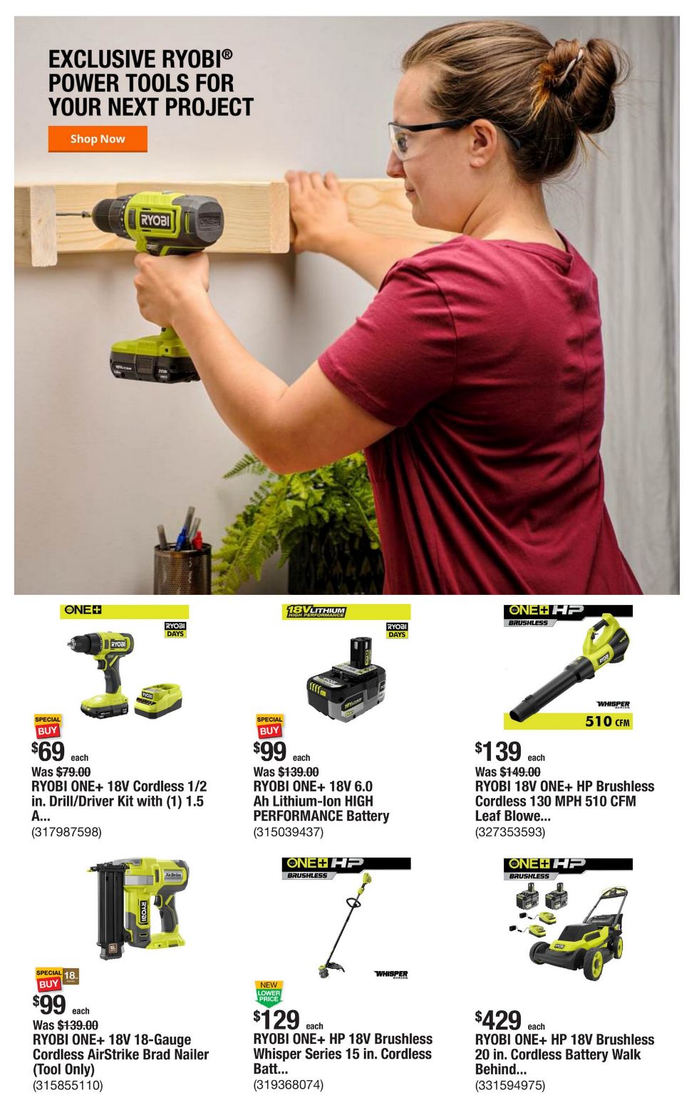 Weekly ad Home Depot 07/10/2025 - 07/17/2025