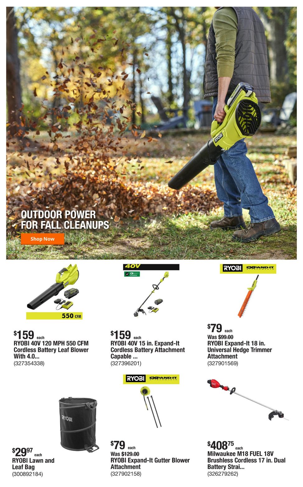 Weekly ad Home Depot 10/23/2025 - 10/30/2025
