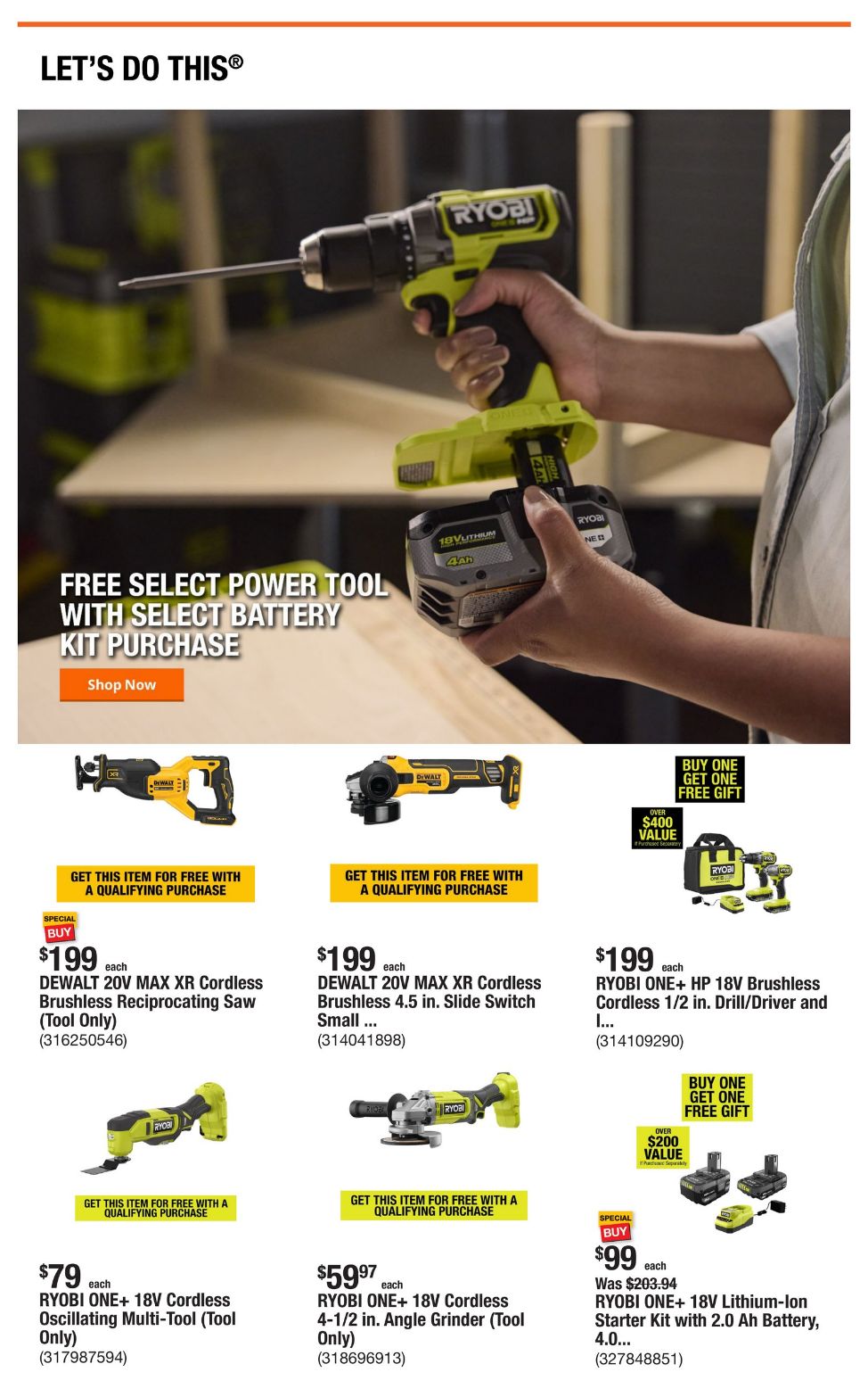 Weekly ad Home Depot 12/05/2024 - 12/12/2024