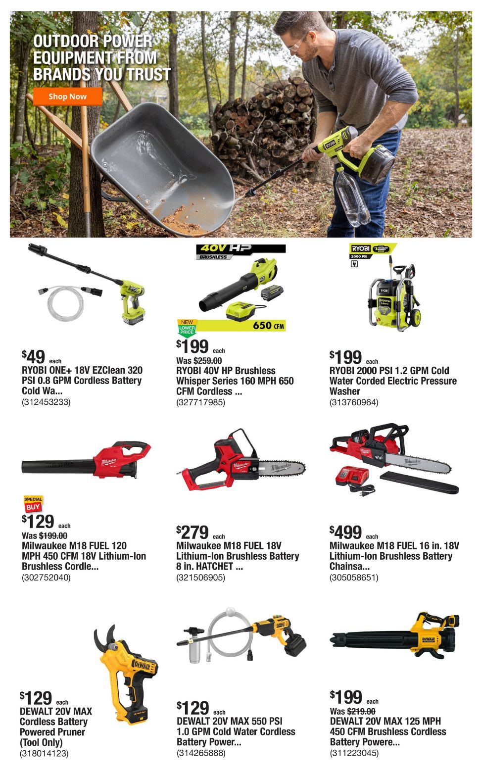 Weekly ad Home Depot 08/08/2024 - 08/15/2024