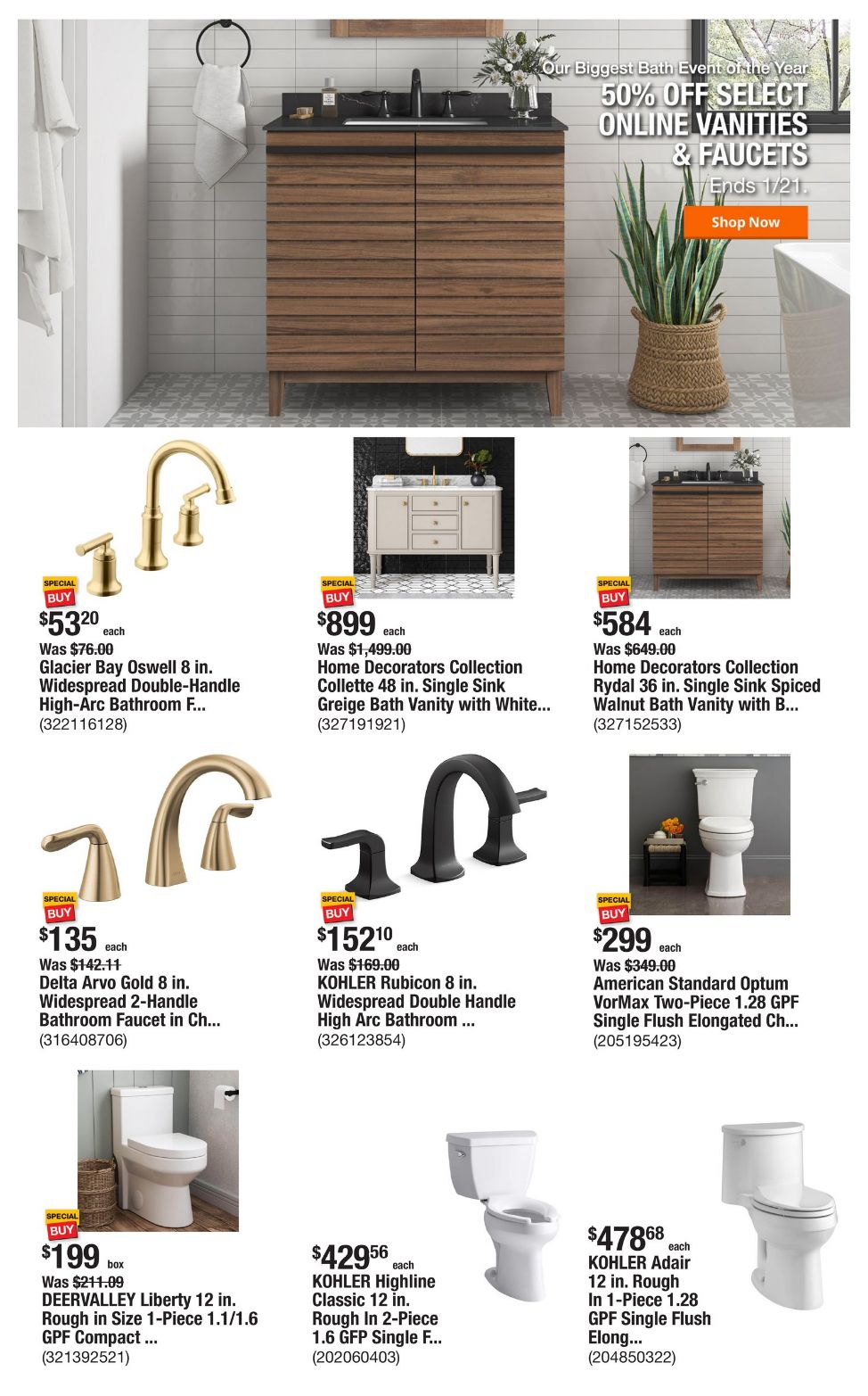 Weekly ad Home Depot 01/16/2025 - 01/23/2025