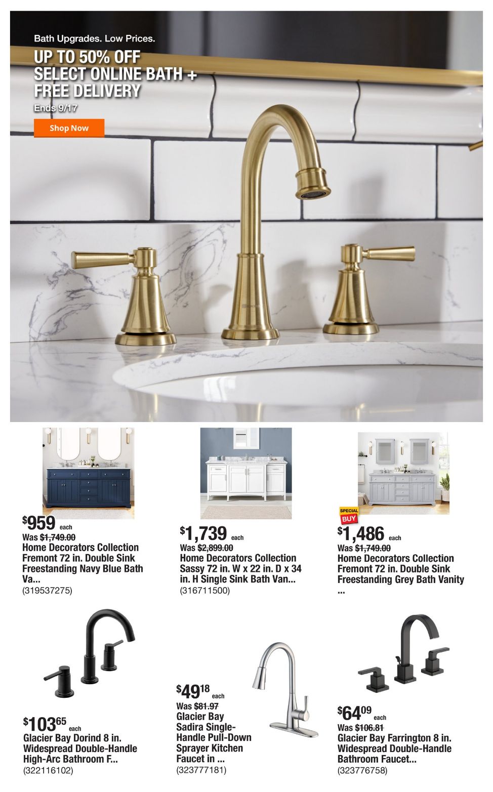 Weekly ad Home Depot 09/12/2024 - 09/19/2024