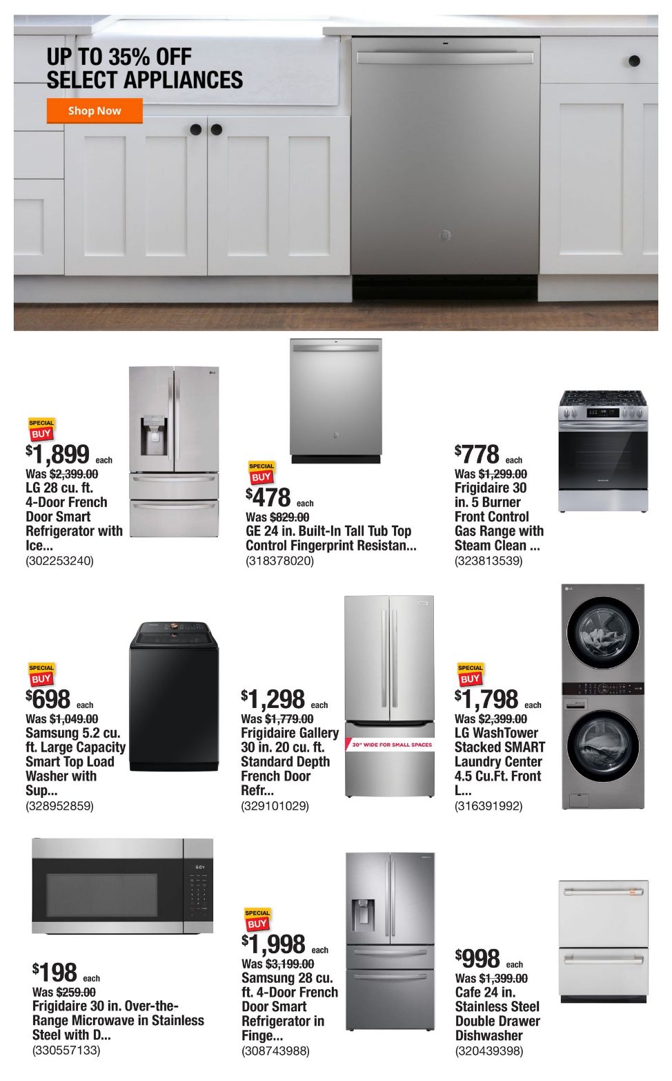 Weekly ad Home Depot 01/09/2025 - 01/16/2025