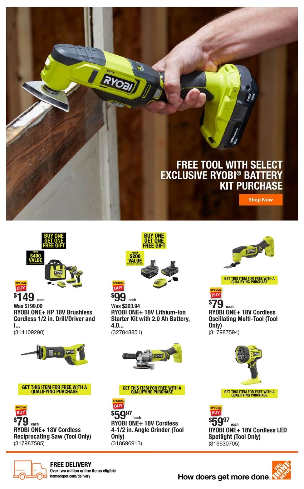 Weekly ad Home Depot 01/09/2025 - 01/16/2025