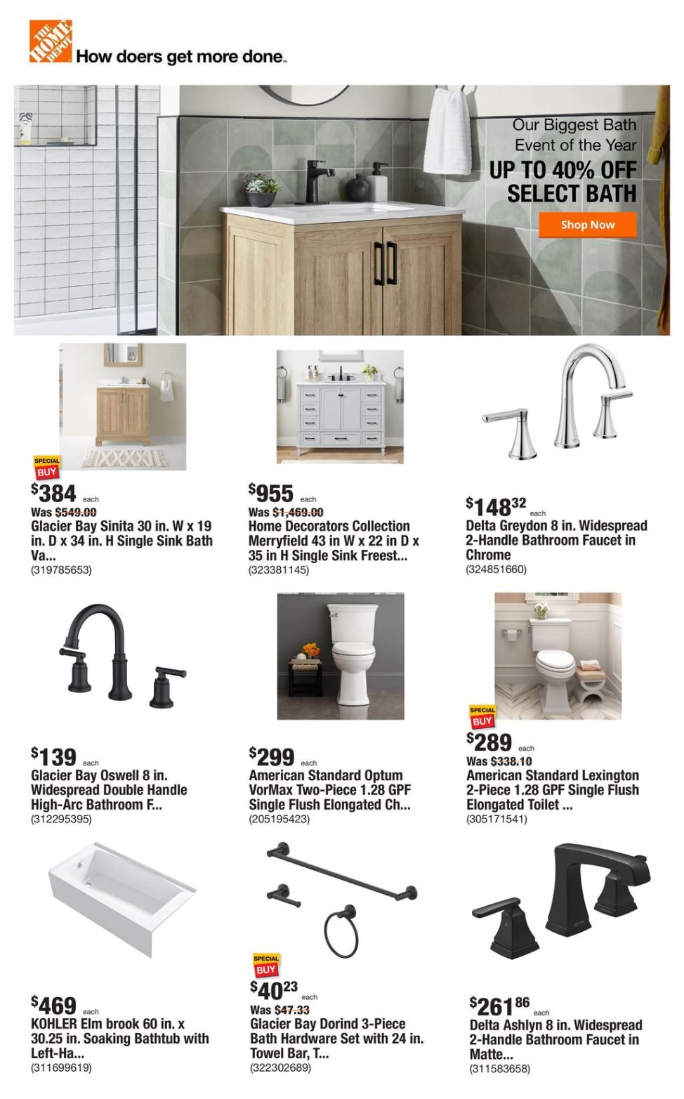 Weekly ad Home Depot 01/29/2024 - 02/11/2024