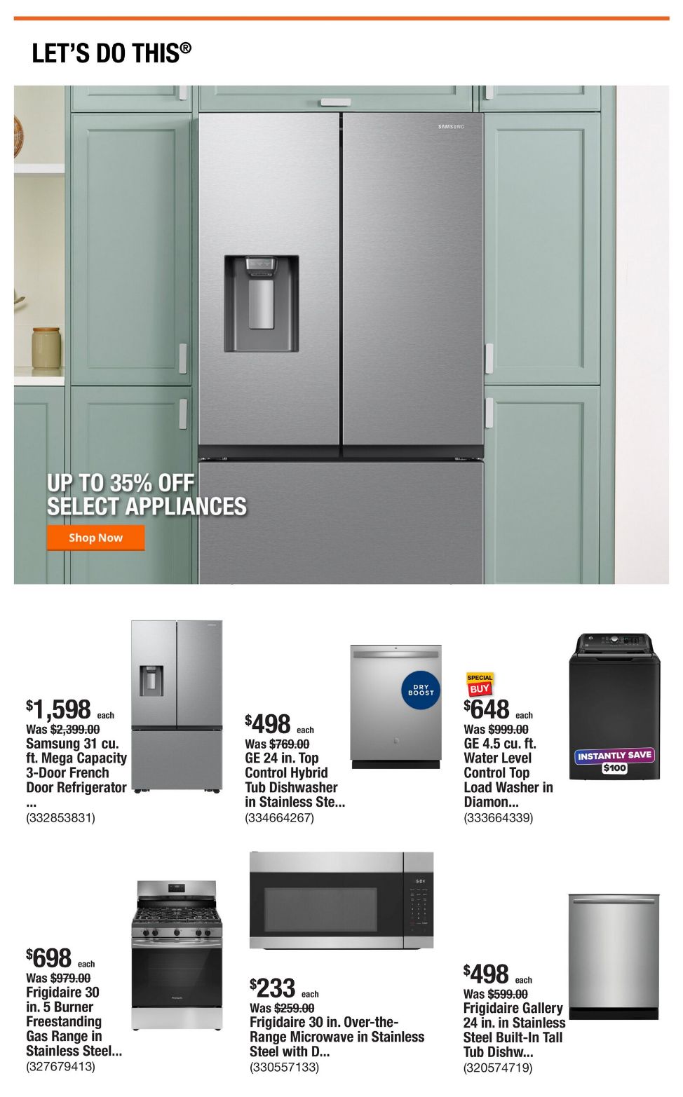 Weekly ad Home Depot 07/31/2025 - 08/07/2025