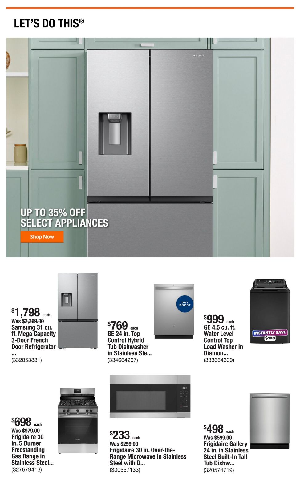Weekly ad Home Depot 07/31/2025 - 08/07/2025