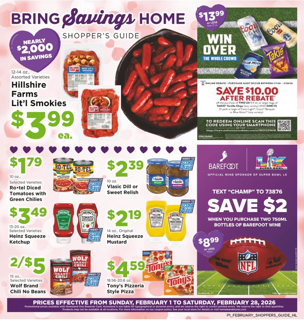 Weekly ad Homeland 02/01/2026 - 02/28/2026
