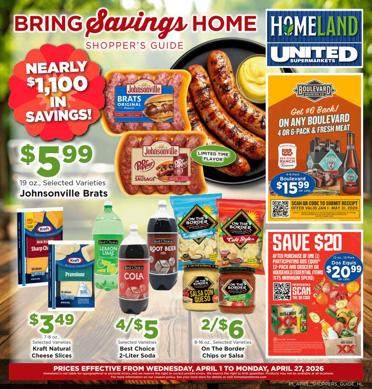 Homeland Promotional weekly ads