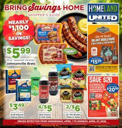 Weekly ad Homeland 04/01/2026 - 04/30/2026
