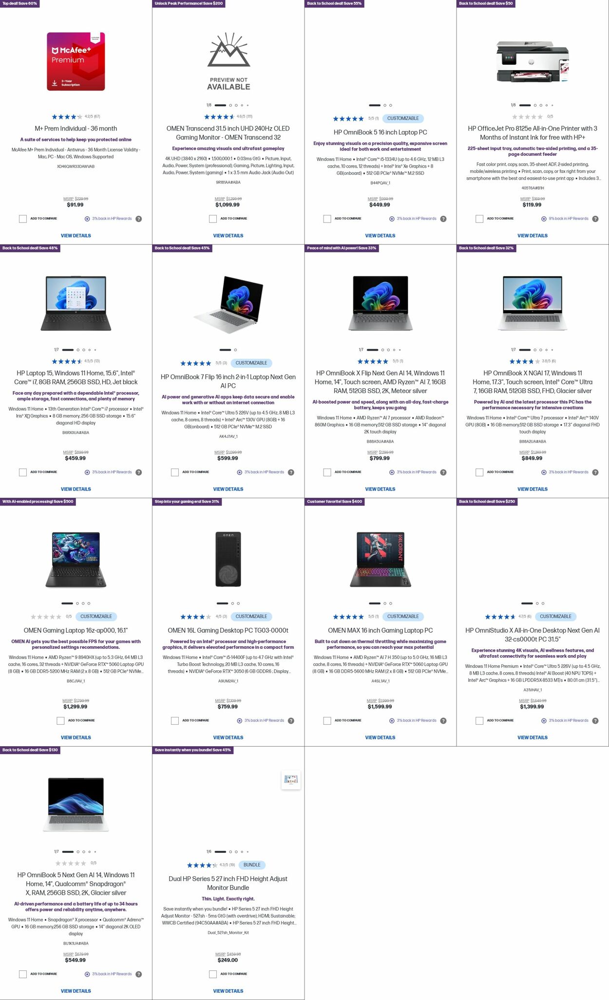 Weekly ad HP 08/01/2025 - 08/31/2025