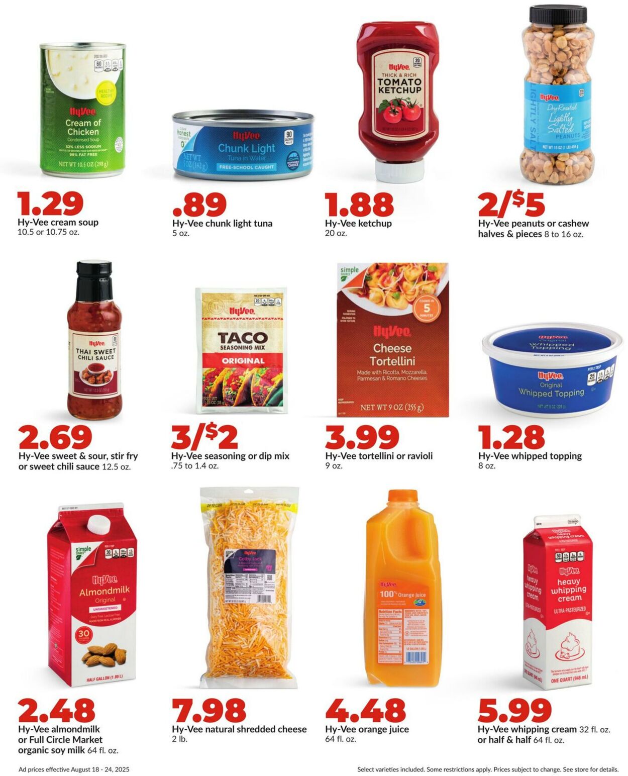 Weekly ad Hy-Vee 08/18/2025 - 08/24/2025