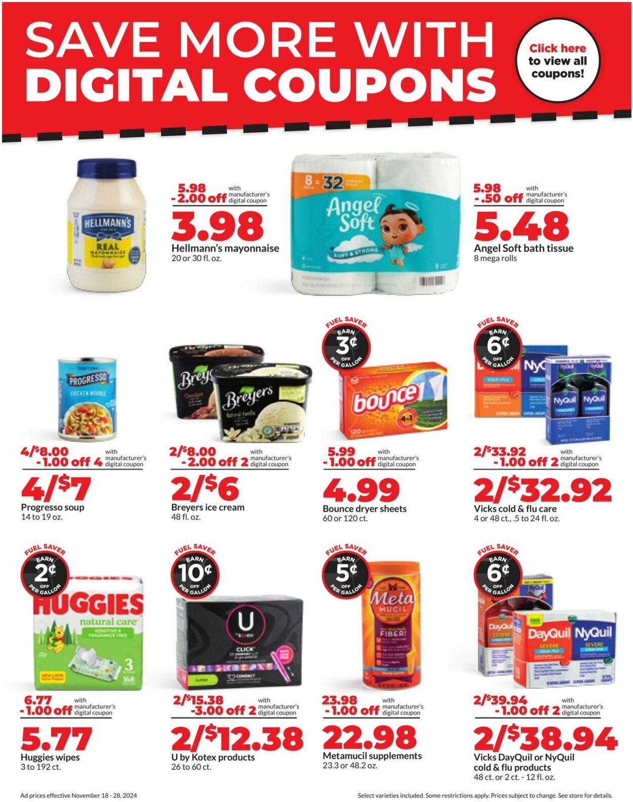 Weekly ad Hy-Vee 11/18/2024 - 11/28/2024