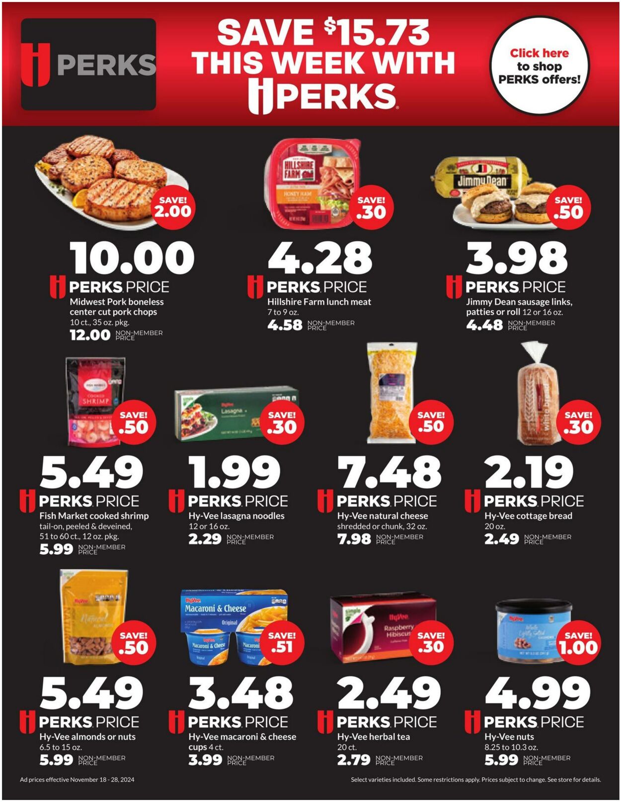 Weekly ad Hy-Vee 11/18/2024 - 11/28/2024