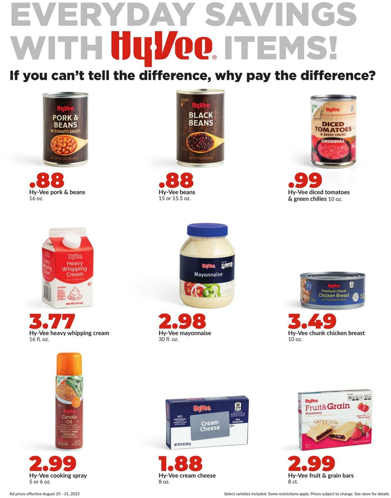Weekly ad Hy-Vee 08/25/2025 - 08/31/2025