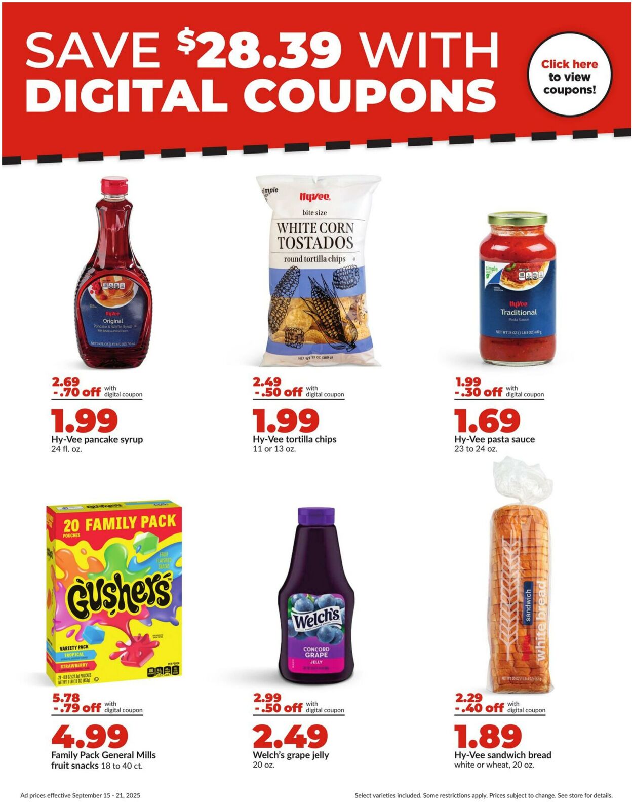 Weekly ad Hy-Vee 09/15/2025 - 09/21/2025