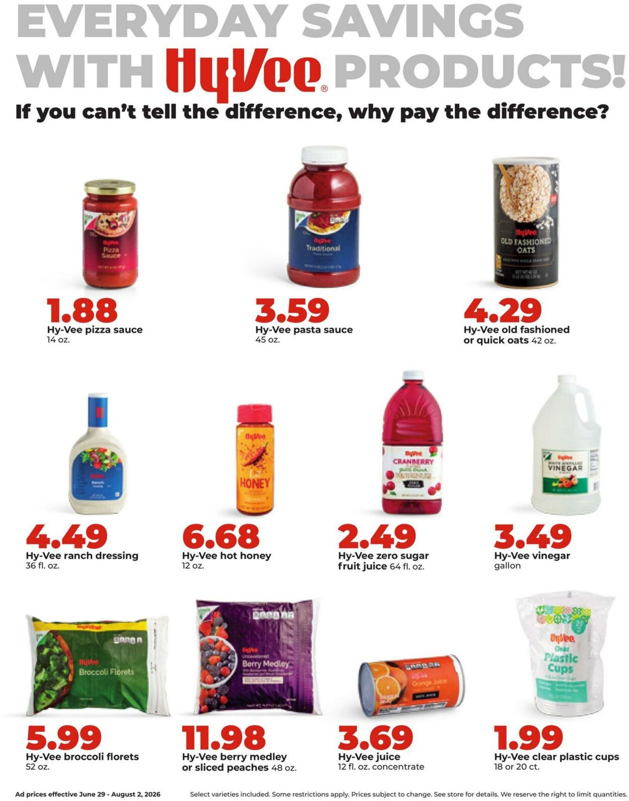 Weekly ad Hy-Vee 06/29/2026 - 08/02/2026