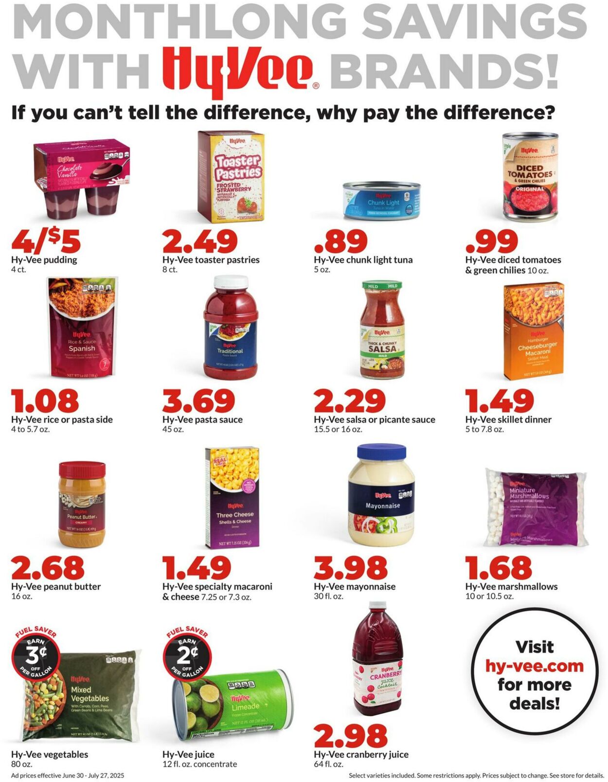 Weekly ad Hy-Vee 06/30/2025 - 07/27/2025