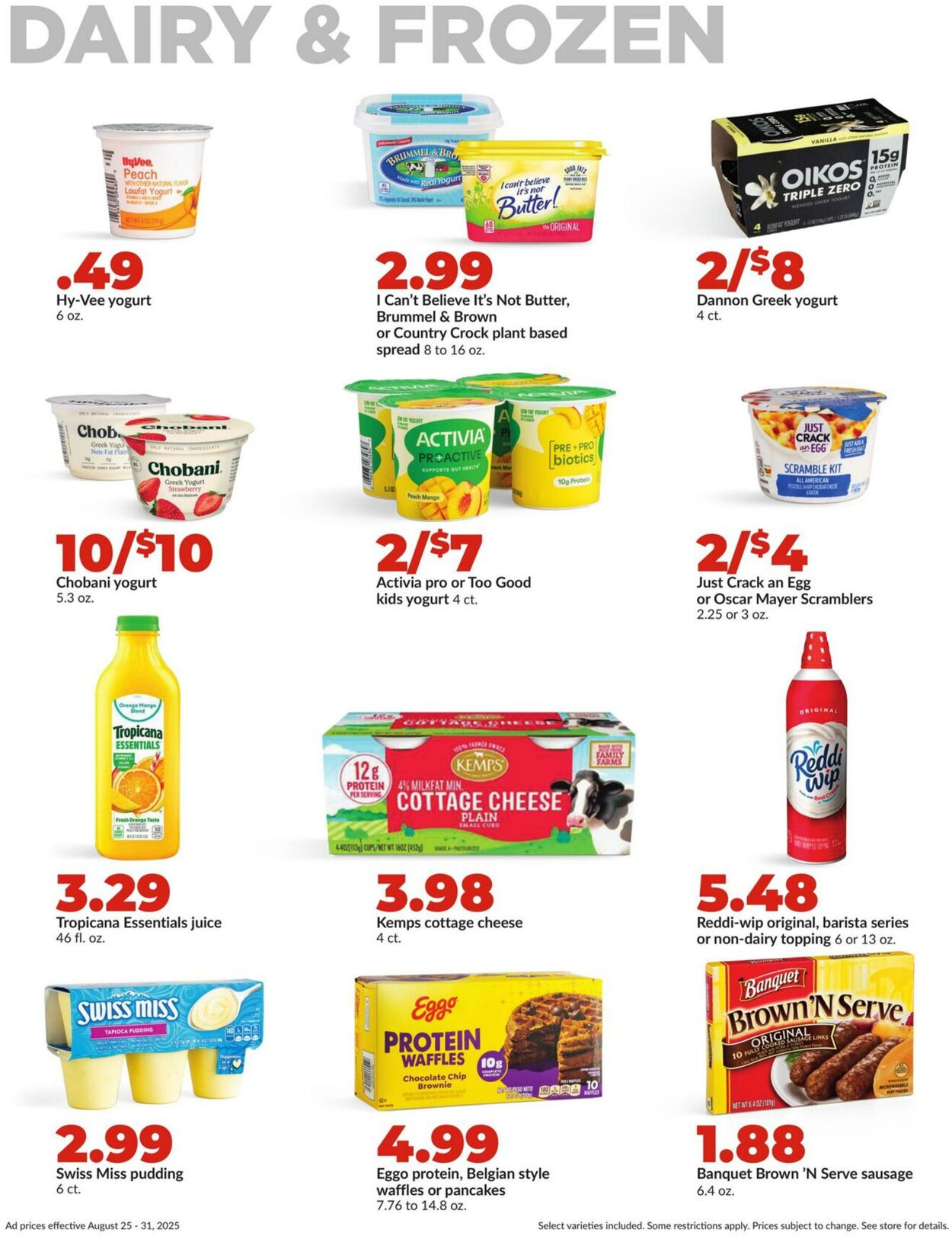 Weekly ad Hy-Vee 08/25/2025 - 08/31/2025