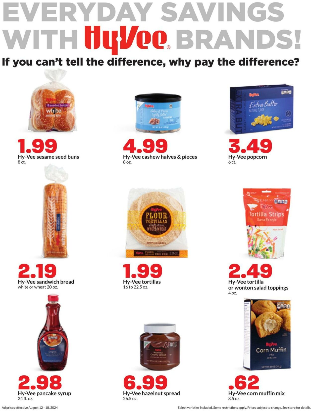 Weekly ad Hy-Vee 08/12/2024 - 08/18/2024