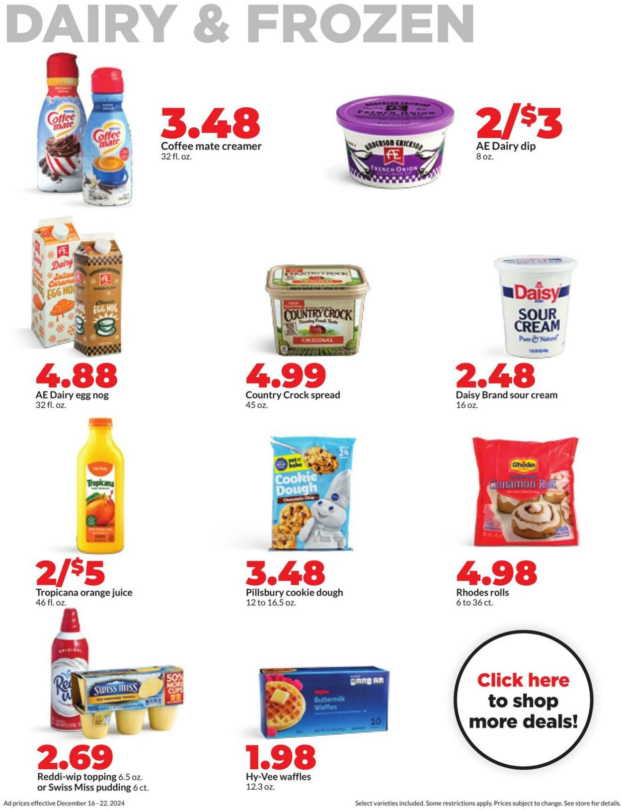 Weekly ad Hy-Vee 12/16/2024 - 12/22/2024