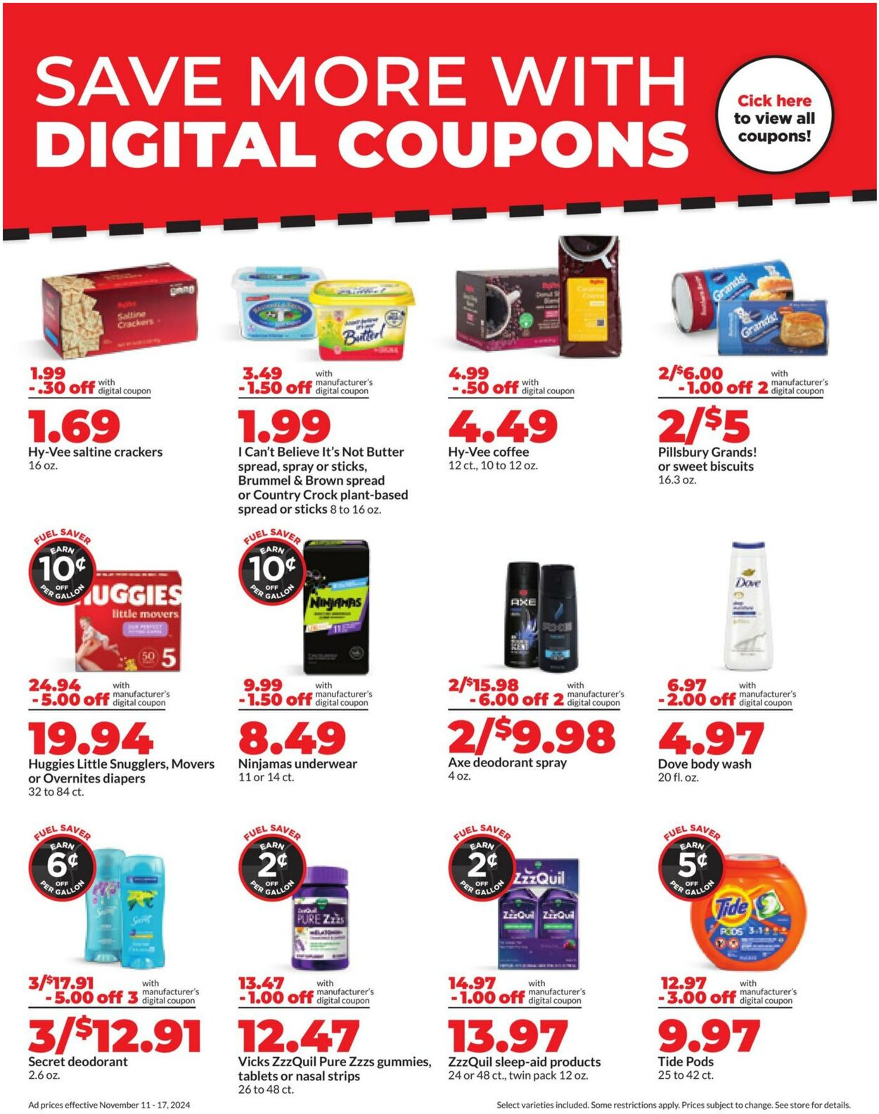 Weekly ad Hy-Vee 11/11/2024 - 11/17/2024