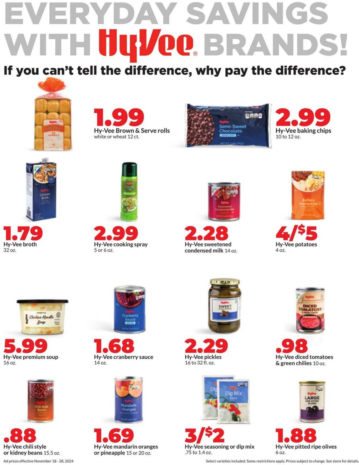 Weekly ad Hy-Vee 11/18/2024 - 11/28/2024